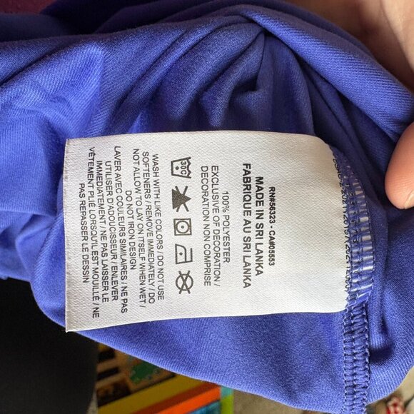 Nike Women's T-Shirt Blue Dri-Fit Size M - Picture 7 of 8